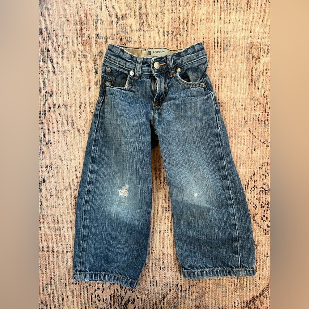 GAP Kids Distressed Blue Jeans